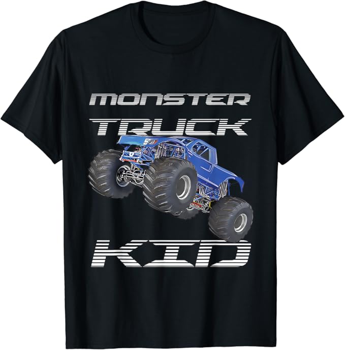 Monster Truck Kid Shirt For Boys And Girls TShirt Clothing